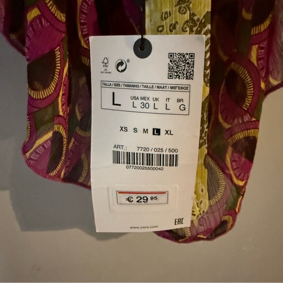 Zara La Dolce Vita Multicolor Halter Top NEW NWT - Picture 3 of 8